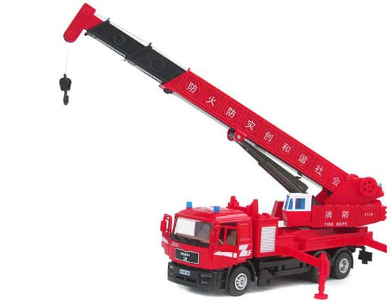 red toy crane