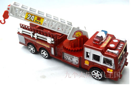 red fire truck toy