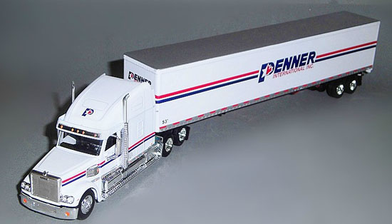 1:64 Scale White Limited Brand Diecast Container Truck Model [ta02t065 